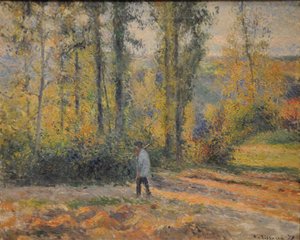 Paysage avec un chasseur, Pontoise