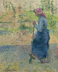Jeune fille paysanne travaillant, 1882