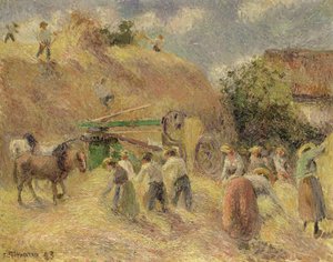 La Moisson, 1883 - Camille Jacob Pissarro