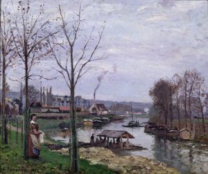 La Maison de lavage, Pontoise Port-Marly, ou La Laverie, 1872