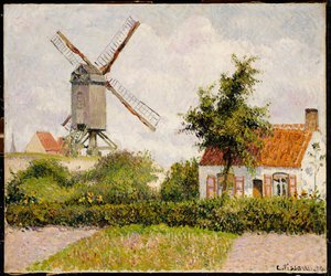Moulin à vent à Knokke, Belgique, 1894 - Camille Jacob Pissarro