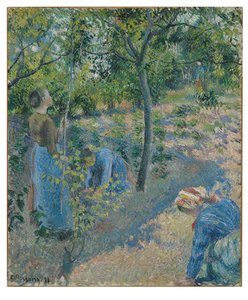 Cueillette de pommes - Camille Jacob Pissarro