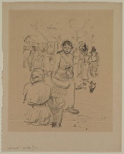 Au Marché - Camille Pissarro