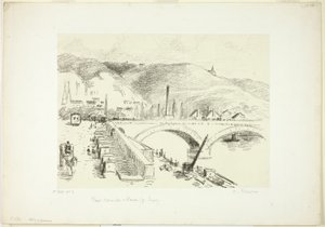 Pont à Rouen : Pont Corneille - Camille Pissarro