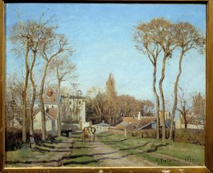 Entrée du village de Voisins le Bretonneux - Camille Jacob Pissarro