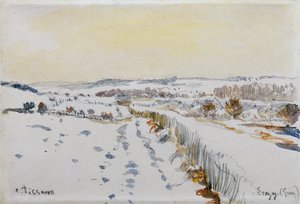 Éragny sous la neige - Camille Pissarro