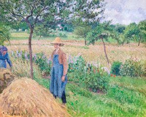 Jardinier debout près d