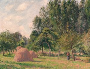 Meules de foin, matin, Éragny, 1899 - Camille Jacob Pissarro