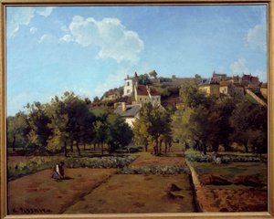 Ermitage à Pontoise. Peinture de Camille Pissarro (1830-1903)
