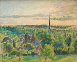 Paysage à Éragny - Camille Jacob Pissarro