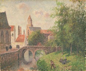 Vieux pont, Bruges - Camille Pissarro