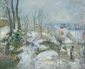 Lapin Warren à Pontoise, neige