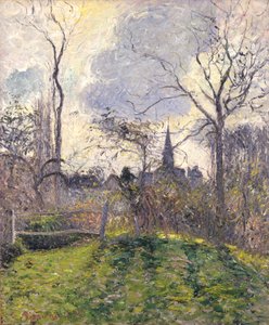 Le clocher de Bazincourt - Camille Pissarro