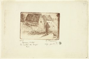 Le retour du berger - Camille Pissarro