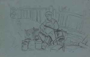 Réparateur avec ses outils