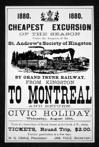 Affiche du Grand Trunk Railway