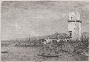 La Torre di Malghera (La Tour de Malghera), de la série Vedute (Vues)