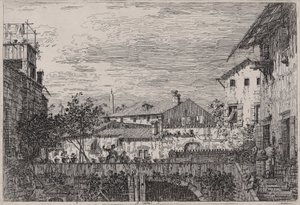 La Terrasse, de la série Vedute (Vues) - Canaletto (Giovanni Antonio Canal)