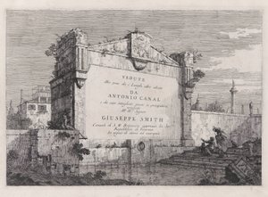 Page de titre, de la série Vedute (Vues) - Canaletto (Giovanni Antonio Canal)
