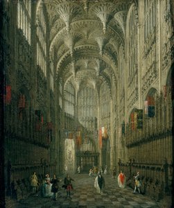 Intérieur de la chapelle Henri VII, abbaye de Westminster - Canaletto