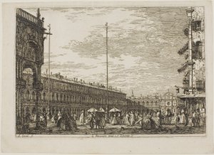 Le Procuratie niove et S. Ziminian V., de Vedute - Canaletto