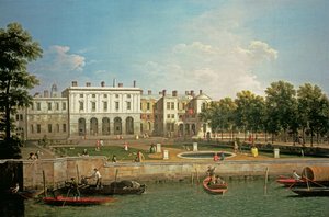 Ancien Somerset House depuis la Tamise, vers 1746-50