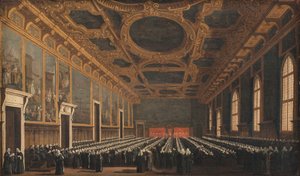 Le Doge et le Grand Conseil dans la Sala del Maggior Consiglio