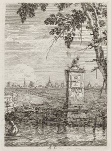 Le petit monument (gauche) - Canaletto