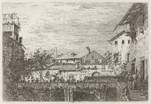 La Terrasse [en bas à droite], vers 1735-1746 - Canaletto