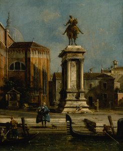 Vue de la statue équestre de Bartolomeo Colleoni - Canaletto