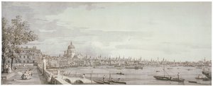 Vue de la Tamise, Londres, vers 1750 - Canaletto