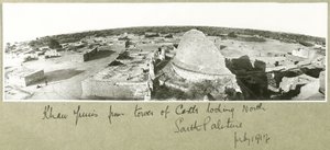 Khan Yunis depuis la tour du château, sud de la Palestine, juillet 1917