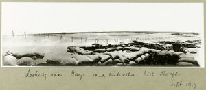 Vue sur Gaza et Umbrella Hill, septembre 1917