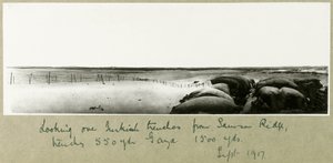 Vue sur les tranchées turques depuis Samson Ridge, septembre 1917