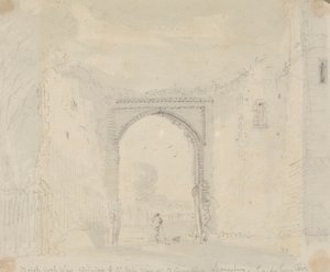 Arcade en brique jouxtant la grande porte du monastère de Saint-Augustin, Canterbury - Capt. Thomas Hastings