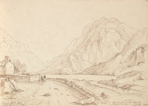 Montagne du Taureau et lac de la vallée des Cendres dans le Gap de Dunloh, septembre 1841
