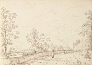 Sur la route de Killarney menant au château de Ross, 4 septembre 1841