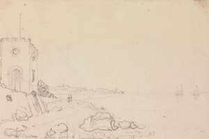 West Cowes depuis la maison de bain de Lord Henry Seymour, octobre 1825 - Capt. Thomas Hastings