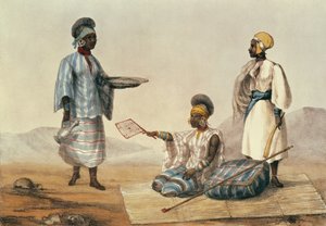 Noirs du Soudan, planche de Un récit de voyages en Afrique du Nord gravée par M. Gauci (fl.1810-46) 1821 - Captain George Francis Lyon