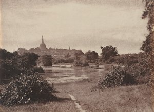 Rangoon. Vue près du lac - Captain Linnaeus Tripe