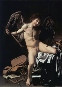 Allemand : Amor als Sieger Amor Vincit Omnia - Caravaggio