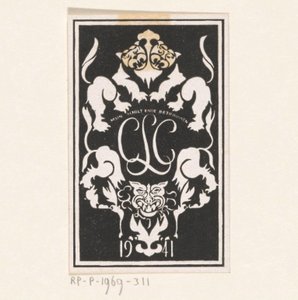 Ex libris de Carel Lion Cachet - Carel Adolph Lion Cachet