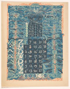 Page de calendrier mai 1899 - Carel Adolph Lion Cachet