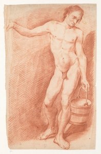 Homme nu avec seau - Carel Brandes