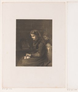 Femme voilée avec une Bible sur les genoux - Carel Christiaan Antony Last
