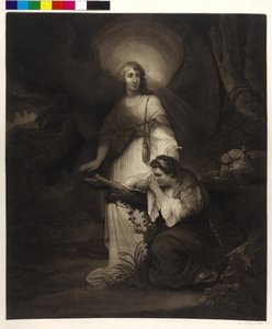 Agar pleurant dans le désert - Carel Fabritius