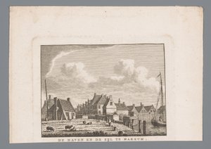 Port et écluse à Makkum