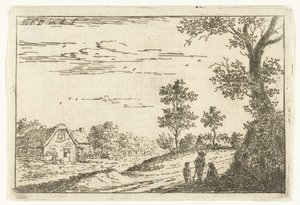 Paysage avec ferme (série de paysages) - Carel Frederik Bendorp (I)