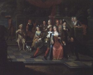 Scène de Carnaval - Carel Jacob Crec