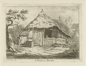 Grange avec porte supérieure ouverte à Emmen en Drenthe - Carel Lodewijk Hansen